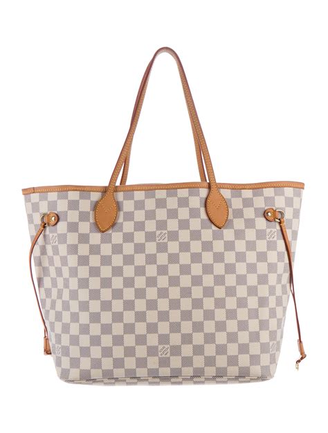 louis vuitton neverfull mm damier azur replica|damier neverfull mm price.